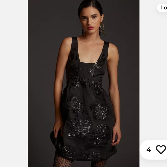 Maeve Dresses & Skirts - NWT Anthropologie Maeve Jacquard Mini Dress Black size 2